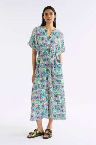 Malo Shirt Dress Chess Print