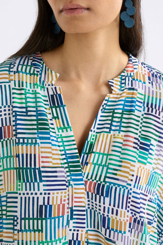 Malo Shirt Dress Chess Print