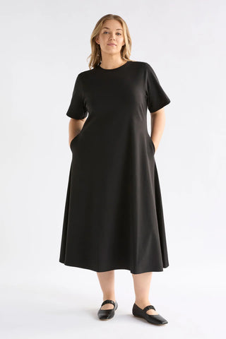 Mana Scuba Dress Black