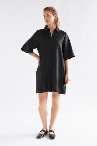 Llinen Dress Black