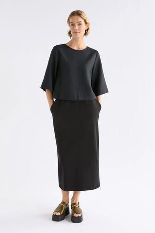 Llinen Top Black