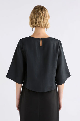 Llinen Top Black