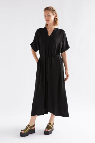 Omia Shirt Dress Black