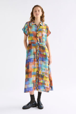 Elbrus Print Nidra Shirt Dress