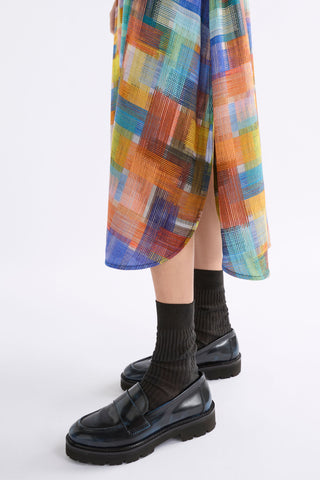 Elbrus Print Nidra Shirt Dress