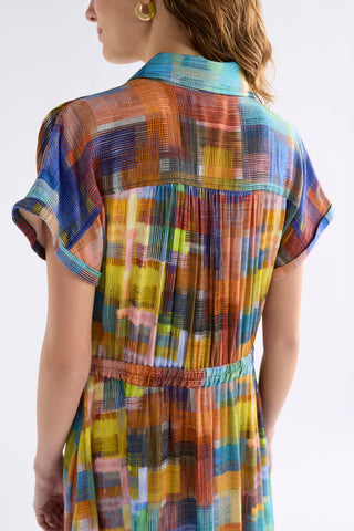 Elbrus Print Nidra Shirt Dress