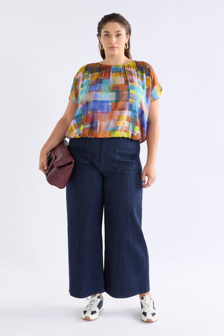 Nidra Top in Elbrus Print