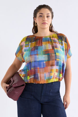 Nidra Top in Elbrus Print
