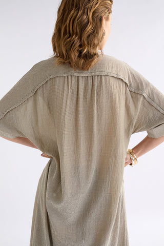 Olive Stripe Porta Dress