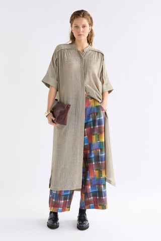 Olive Stripe Porta Dress