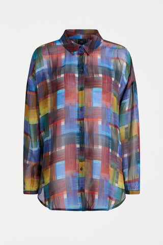 Eir Sheer Shirt in Elbrus Print