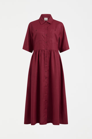 Llinen Light Dress in Bordeaux