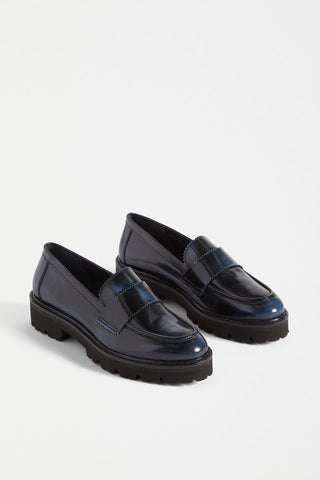 Tirstta Platform Loafer Dark Navy