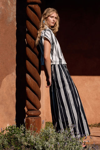 Reza Pant Fez Print Black