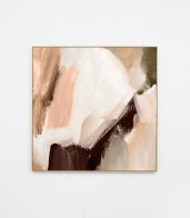 Allegra Blush 1 SQ Framed Canvas
