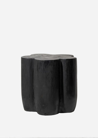 Flore Curved Side Table - Charred