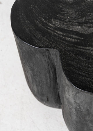 Flore Curved Side Table - Charred