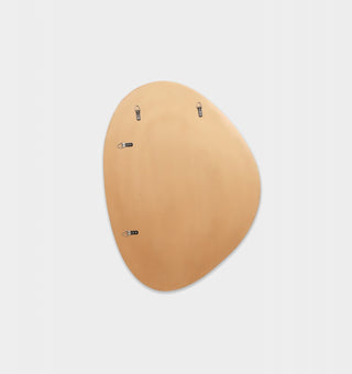 Pebble Mirror in Brass
