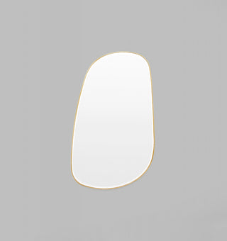 Pebble Mirror in Brass