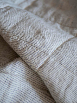 Pinstripe Linen Quilt